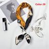 Gifts Elegant Women Silk Feel Satin Square Scarf Head Neck Hair Tie Band