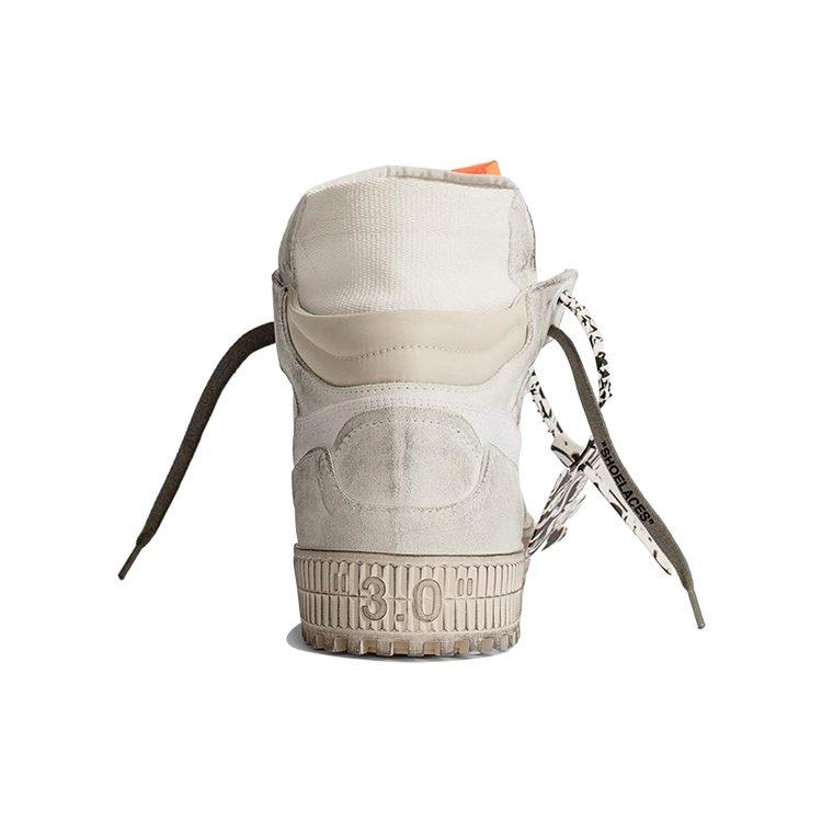 OFF WHITE Off Court 3.0 Потертые Высокие Кеды для Скейтборда Мужские Бело-Оранжевые OMIA065E20LEA0020303