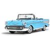 MotorMax American Car Chevrolet Bel Air Miniature Car 1/18 Bel Air Convertible 1957 (Light Blue)