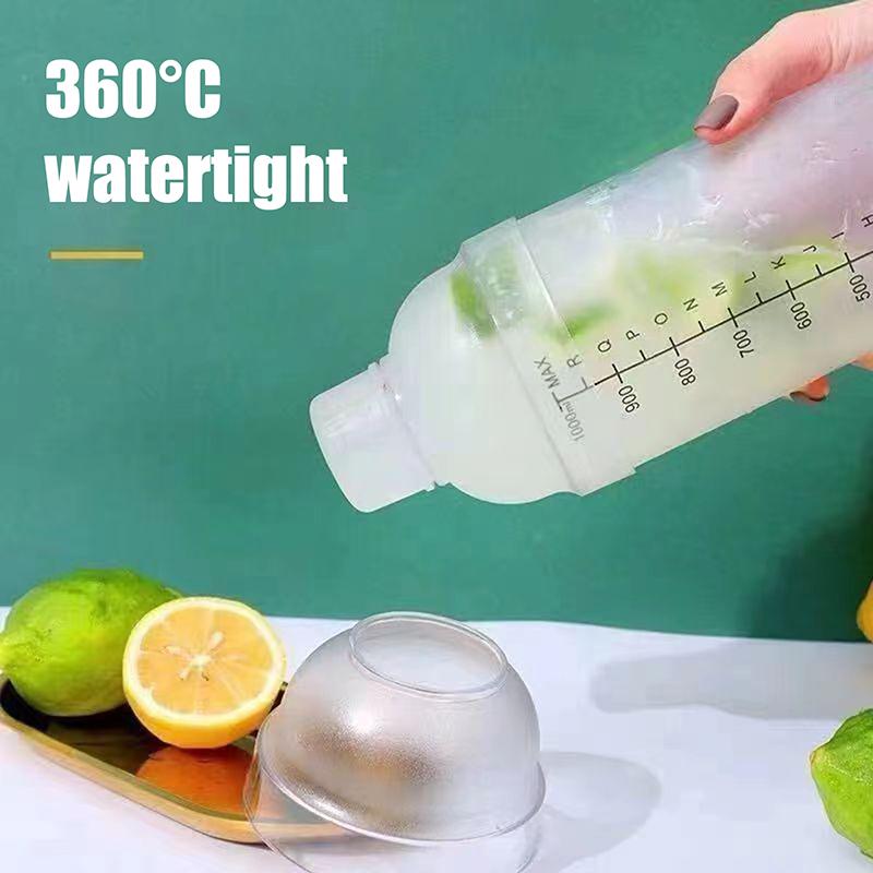 500/700/1000 мл Поликарбонатный коктейльный шейкер Мартини Ручной шейкер Стакан со шкалами Молочный чай Вино Барный инвентарь Шейкер для напитков Бутылка-миксер