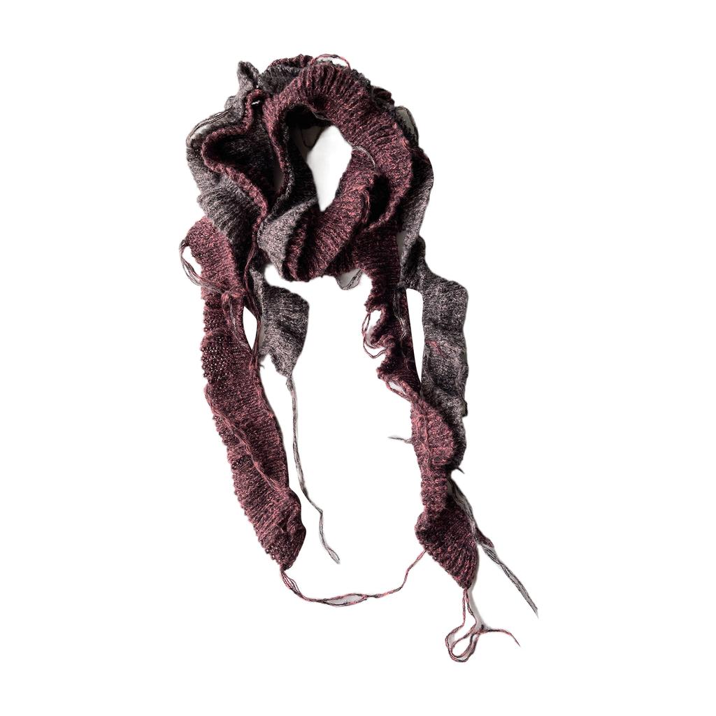 Flouncing Scarf for Women Long Skinny Belt Necktie Neck Scarf Y2K Girls Photo Props Long Neckerchief Skinny Scarf