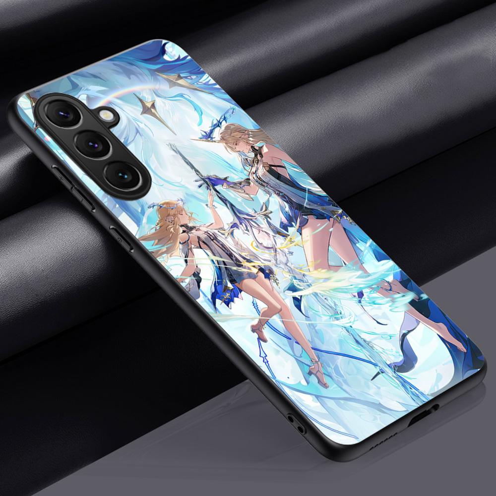 Cartethyia крутой игровой дизайн девушки Чехол для телефона Для Samsung Galaxy S25 S24 S23 S22 S21 S20 Plus Ultra Note20 Мягкий Черный