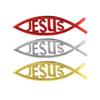 Car Styling Jesus Fish Symbol Logo Car Emblem Badge Sticker Decal Universal 3D Christian Car & Truck Decorative Sticker
