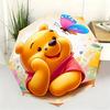 A Fully Automatic Umbrella Featuring The Disney-Authorized Winnie The Pooh Cartoon Character, Suitable for All Occasions As a
