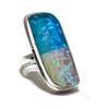 Natural Triplet Opal Gemstone Handmade 925 Sterling Silver Ring Size 8.5 W7y59