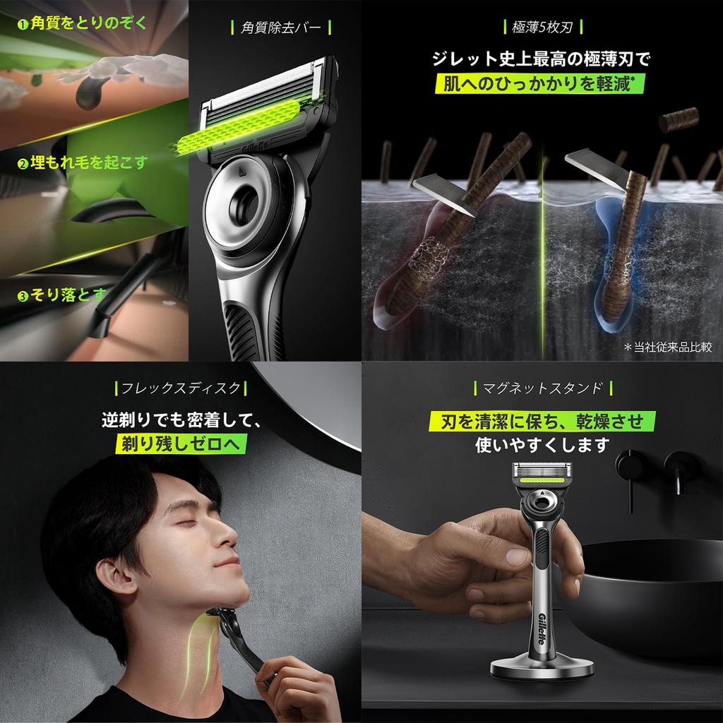 Gillette Сменная подставка для бритвы Razor 4 Close Lab Body, Лезвия, В комплекте, Бритва, Мужская, Бритье,