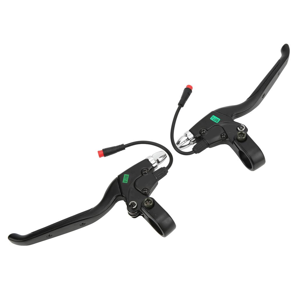 1 пара рычагов тормоза для электрического скутера, левая и правая ручки тормоза с 2-контактным водонепроницаемым разъемом для 2