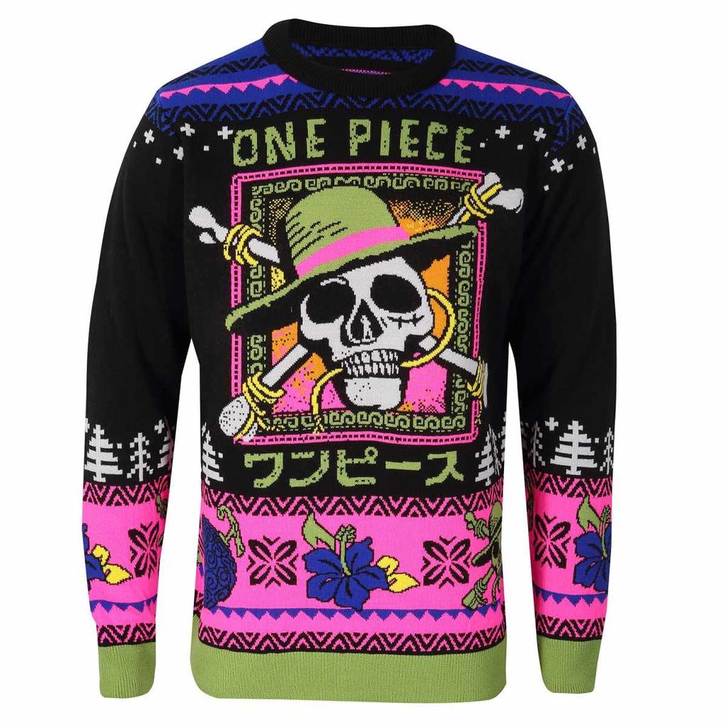 One Piece Unisex Adult Skull Knitted Jumper