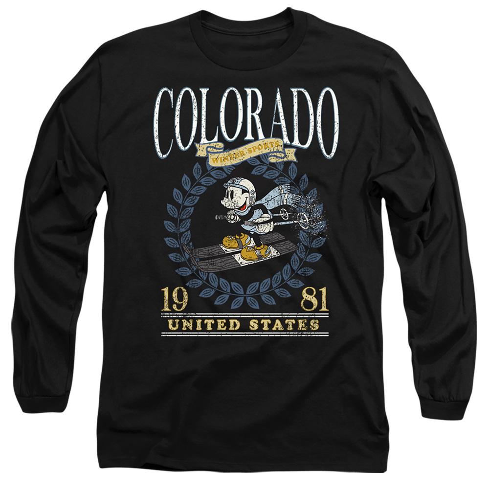 Disney Унисекс футболка для взрослых Colorado Ski Микки Маус