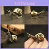 Solid Snail Brass Ornaments Tea Pet Vintage Copper Simulation Decorations Toy