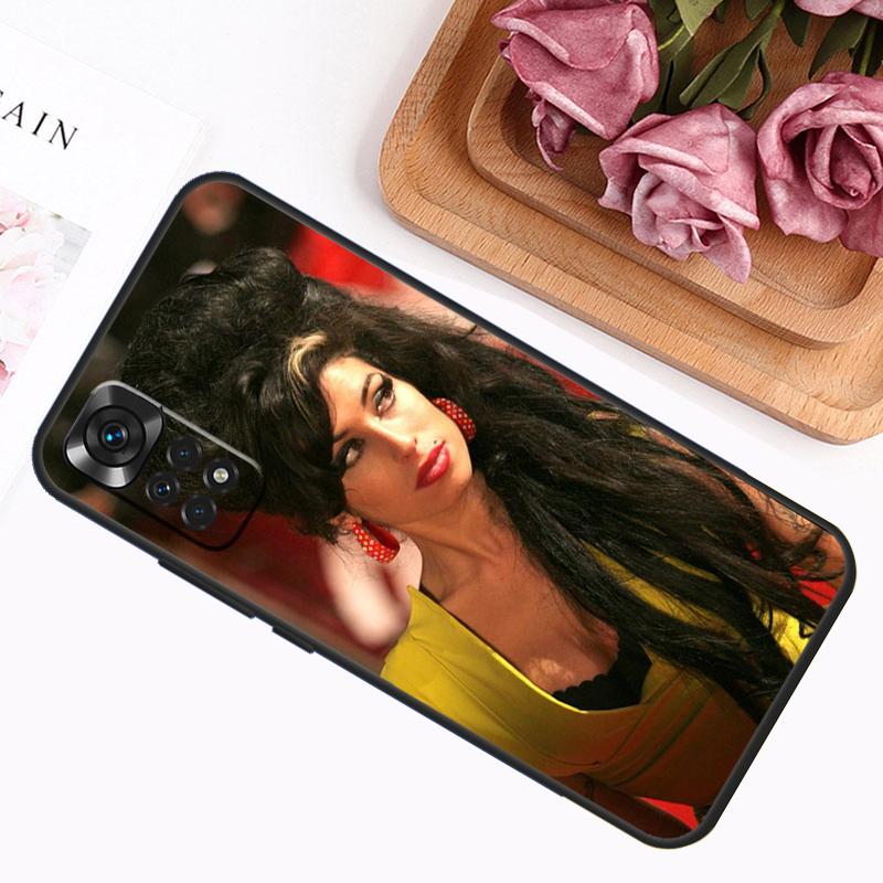 Чехол Amy Winehouse для Xiaomi Redmi 12C 10C 9A 9C 9T Redmi Note 12 Pro 8 9 10 11 Pro 11S 10S 12S