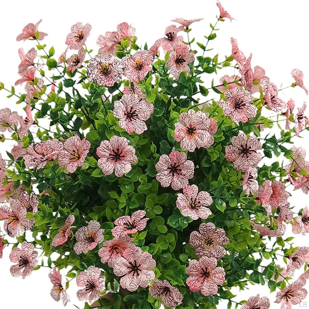 Искусственные цветы для сада, колышки, растения, 24 дюйма, искусственные зеленые кустарники для свадьбы на открытом воздухе