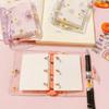 Обложка для блокнота на кольцах с 3 отверстиями, мини-папка, обложка для личного дневника, кольцевой механизм, внутренние страницы, книга-дневник