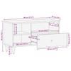 TV Stand 80 x 33 x 46 cm Solid Mango Wood