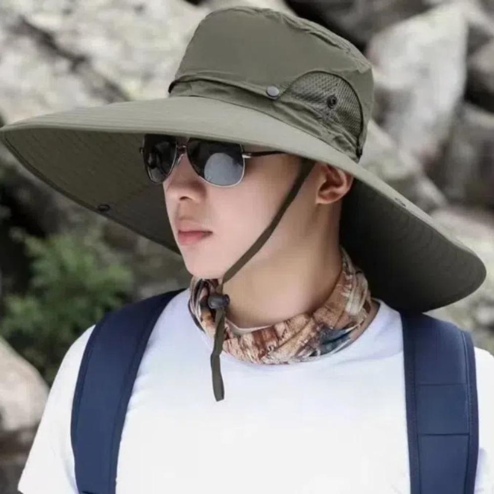 Detachable Hat Top Large Brim Sun Hat Foldable Sun Protection Hat Fashion Fisherman Hat  Fishing