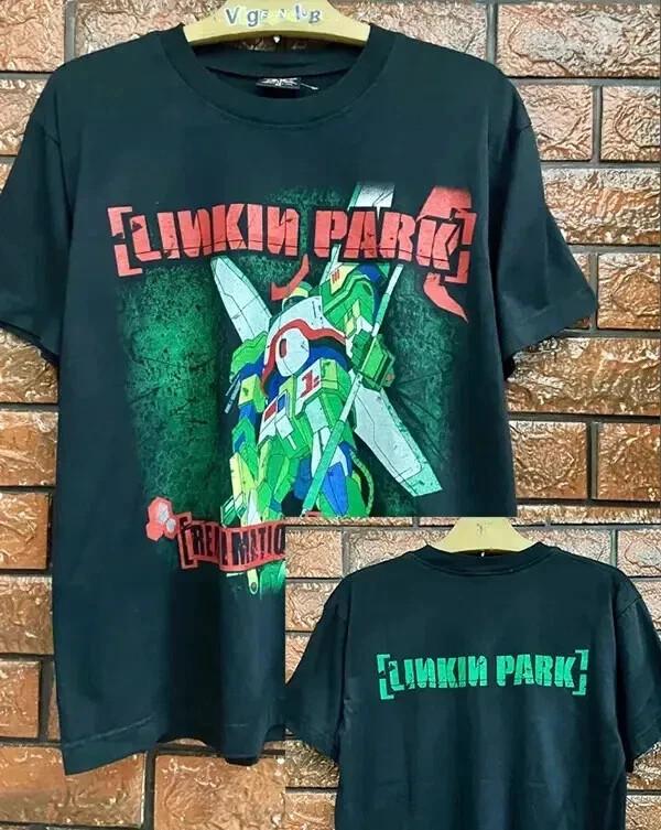 РЕДКИЙ! Винтажная футболка Linkin Park Reanimation с манга-графикой, двусторонняя, размеры S-5XL, унисекс