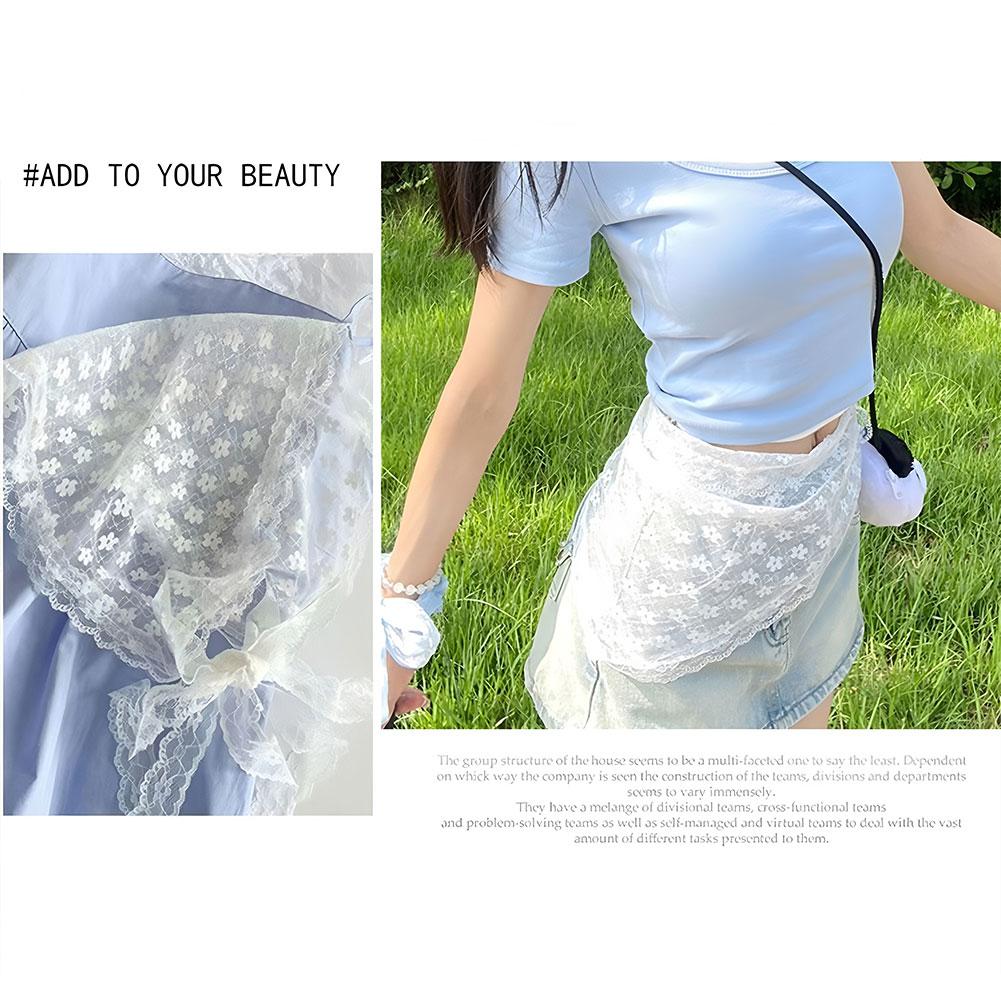 Summer Lace Scarf for Photo Shoots Feminine Accessory