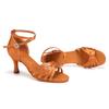 Latin Dance Shoes Women's Satin Standard Salsa Heeled 3 Inchs