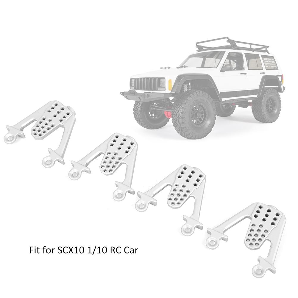 Metal Adjustable Shock Damper Towers Mount Multihole Accessory Fit for SCX10 110 RC CarSilver