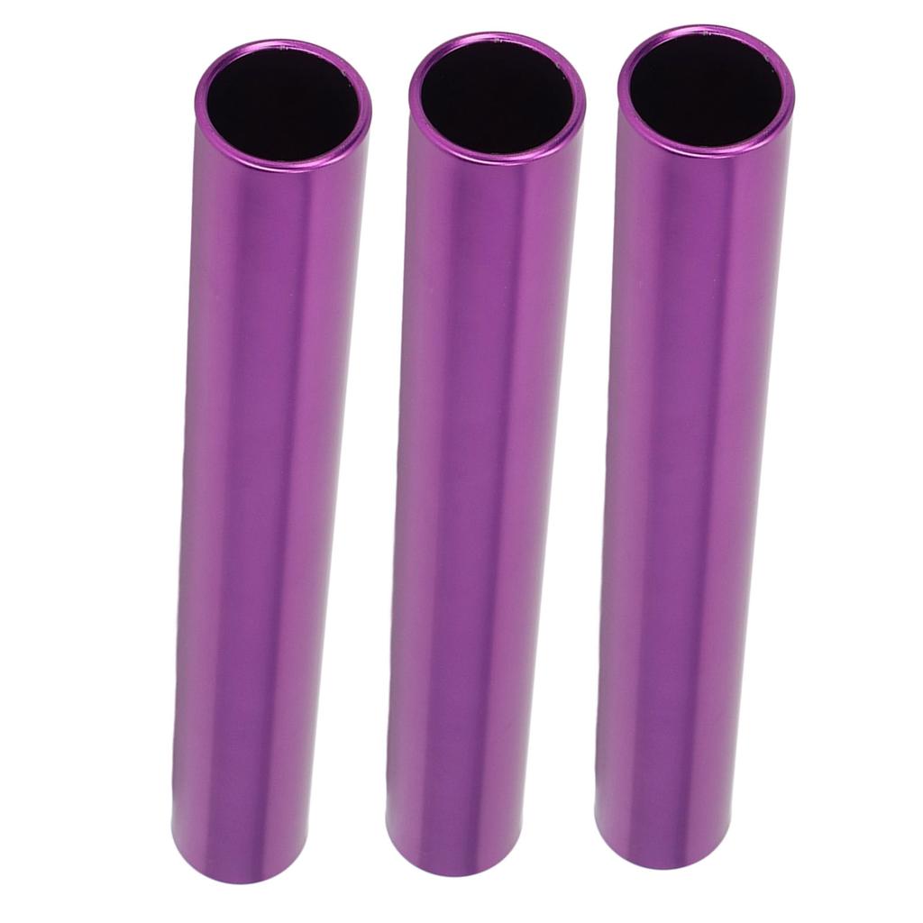 3PCS Competition Relay Baton Bright Color Hollow Carved Aluminum Alloy Relay Baton Track for