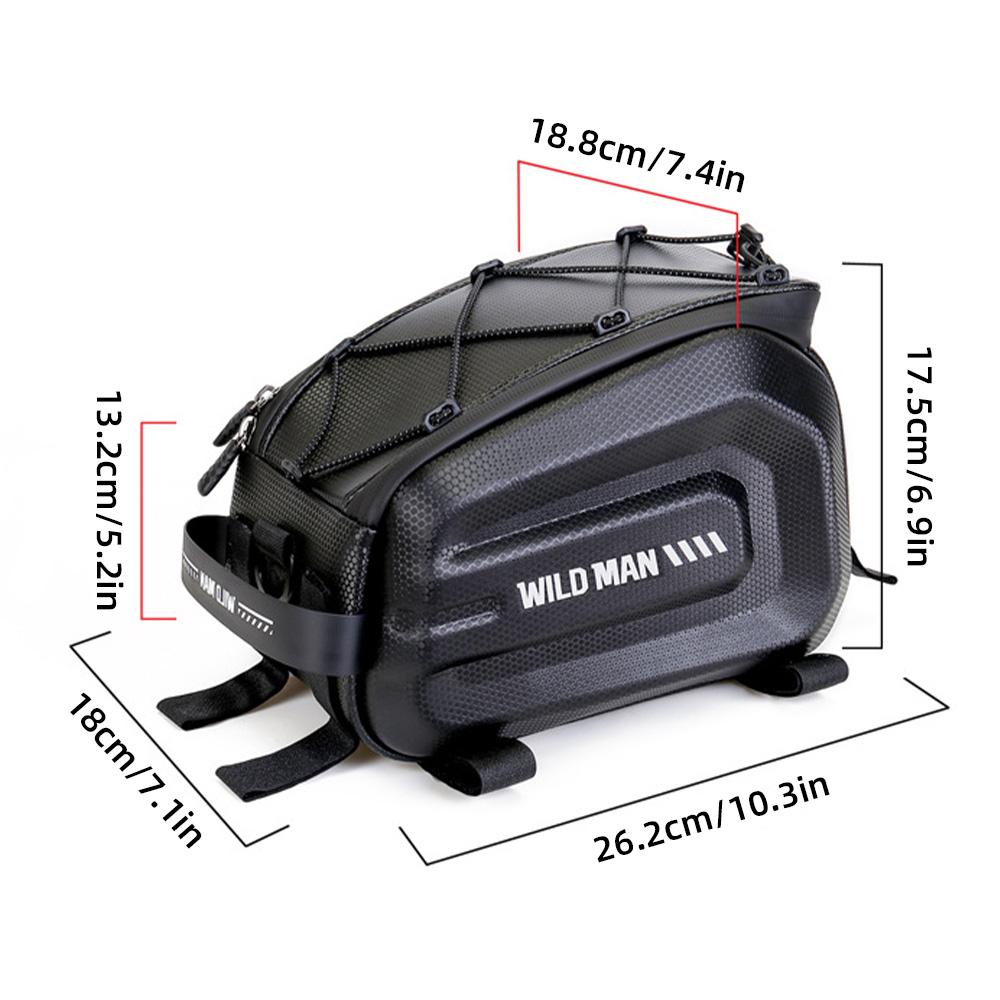 Bicycle Bag Multipurpose Design Mountain Bike Bag Ebike Battery Bag Rear Rack Storage Bike Trunk Bag for Bicycles