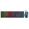 Проводная RGB механическая клавиатура с синими переключателями, 104 клавиши - Идеально для игр и офиса