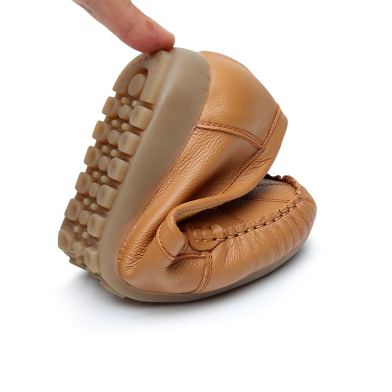 Размер 34–43, весенние женские элегантные лоферы из натуральной кожи, женская обувь, обувь для вождения на плоской подошве, на низком каблуке с круглым носком без шнуровки