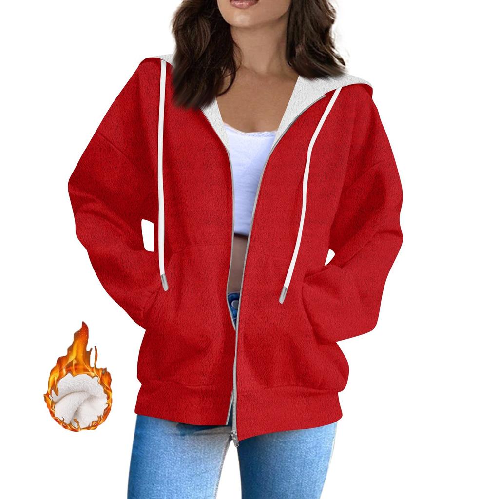 Women's Sweatshirt Sports Flannel Sweatshirt Long Sleeve Top Casual Hoodies Sweatshirt