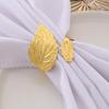 6PCS Gold/Silver Decorative Napkin Clasp Metal Napkin Ring Holder Napkin Buckle Coffee Shop