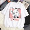 Футболка Loid Forger Yor Forger Anya Forger, футболка с рисунком манги, аниме Harajuku, кавайная футболка с рисунком для мужчин и женщин, рубашка