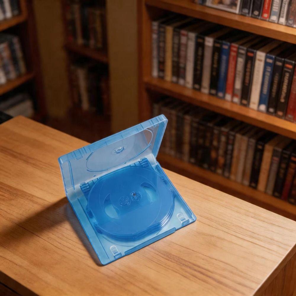 10 Discs Capacity CD Storage Box Plastic Game Discs Case Practical CD Case Home Organization