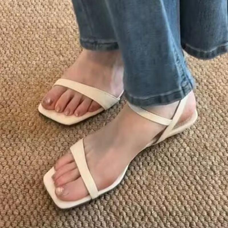 Fashion Women Sandals Flats Dress Casual Shoes Cozy Walking Woman Slippers Summer 2025 Trend Brand Designer Elegant Zapatillas De Mujer