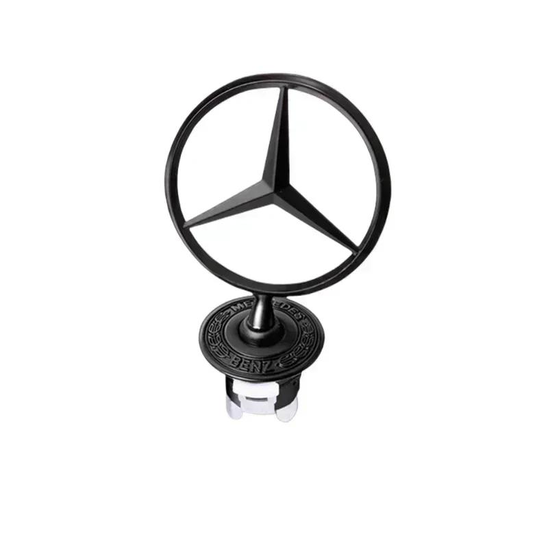 BAK1 3D Front Bonnet Hood Emblem Metal Badge for Mercedes Benz W204 W205 W202 W203 W208 W210 W220 GLA CLA GLC GLK GLE Car Accessories