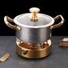 Кастрюля для ополаскивания индукционной плиты Кастрюля для супа с двойным дном Кастрюля для супа из утолщенной нержавеющей стали Корейская сотовая антипригарная кастрюля для жарки