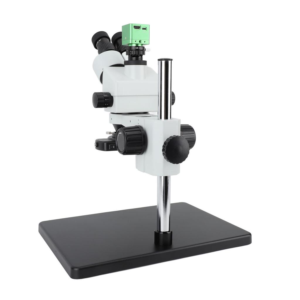 7x - 45x Тринокулярный микроскоп Камера Вращающаяся 4K 41MP 1080P USB Камера для микроскопа со штативом Светодиодная подсветка