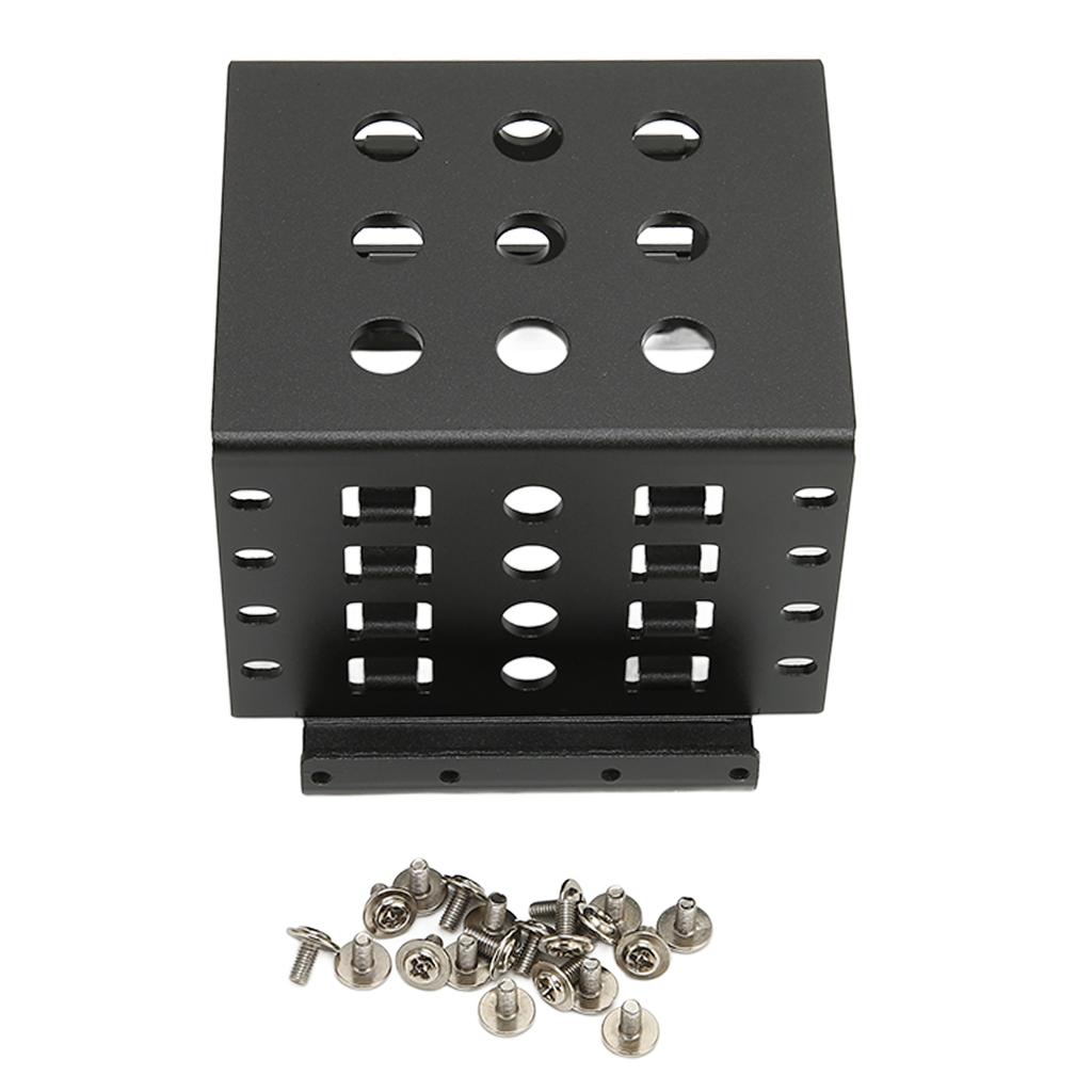2.5in Mounting Rack Aluminium Alloy Hollow Design High Hardness 2.5in Hard Drive Cage for 2.5in IDE SSD (Not Inclube Hard Disk)