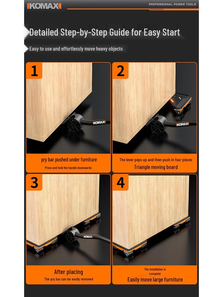 Универсальное колесо-ролик для перемещения тяжелой мебели и диванов