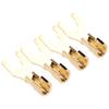 4PCS Gold Plated Y Plug Spade Connector 45 Degree Fork Fork Speaker Wire Connector  For AV Receivers