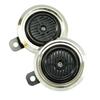 Ager Motorcycle Horn Double Horn Universal Black Fin Plated 2 Pcs