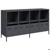 VidaXL Buffet Anthracite 135x39x73,5 Cm Cold-rolled Steel, Storage Furniture, Kitchen Storage Furniture, Furniture 3307163