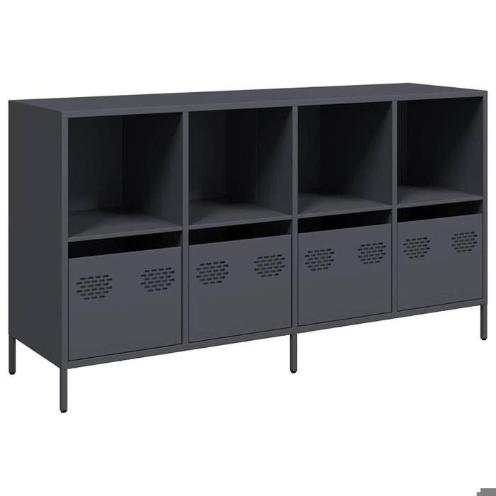 VidaXL Buffet Anthracite 135x39x73,5 Cm Cold-rolled Steel, Storage Furniture, Kitchen Storage Furniture, Furniture 3307163