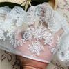 2Meters/lot Width 14.5cm Encrypted Embroidery Thread Mesh Fabric Lace Wedding Dress Headscarf Coat Clothing Accessories