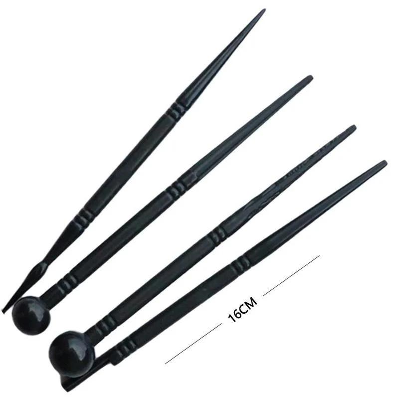 4 шт./набор Ручки для резьбы по торту Инструмент для моделирования цветов Мастика Печенье Формы для торта Лепесток Узор Палочка Инструмент Ручка