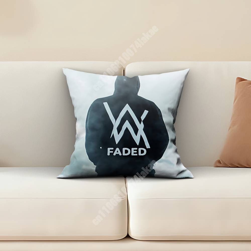 DJ AAlan Walker Faded Walkerworld Наволочка Чехол для Подушки Дивана Диванного Кресла Креативный Акцент Рабочего Пространства Домашний Декор