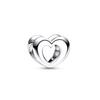 925 Sterling Silver Openwork Paw Print Infinity Charm Bead Fit New Bracelet Necklace Jewelry Gift For Women 
