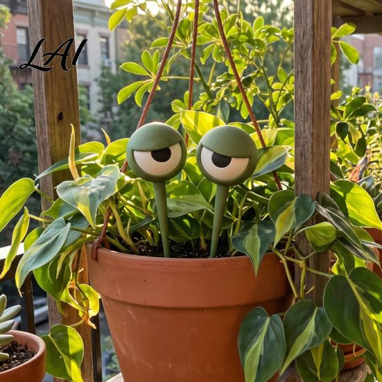Personalized Plant Landscape Tools 1 Pair Eyes 3D Big Planter Insert Printed Eye Decorations Flower Cute Decor Pot Stakes
