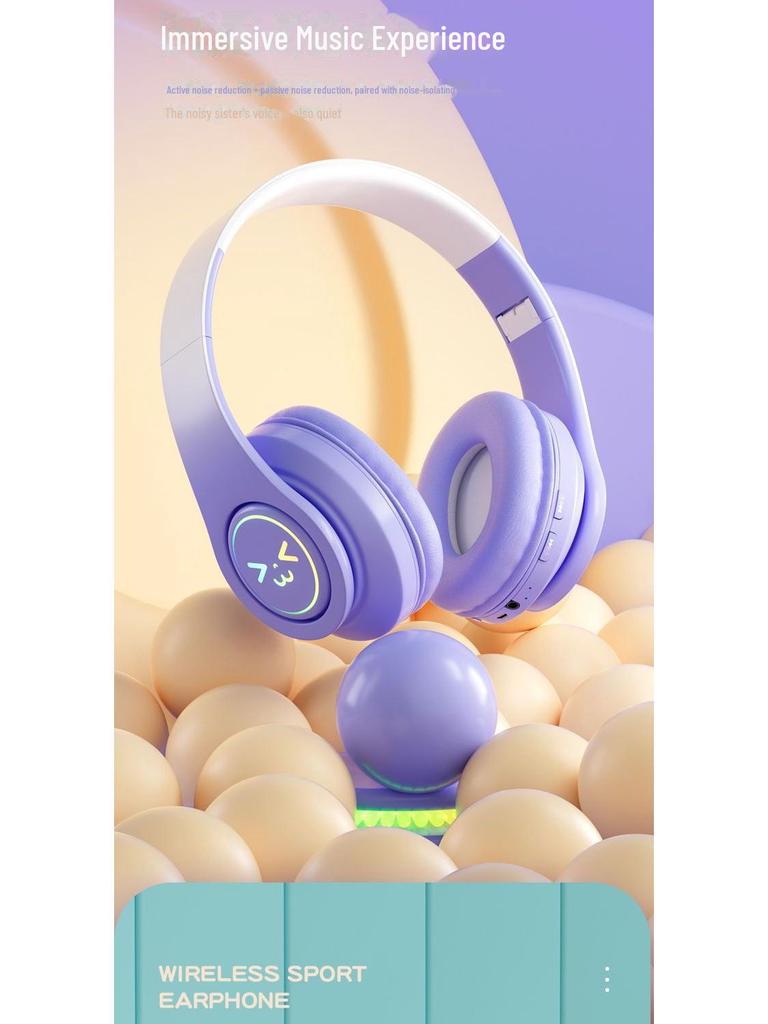 Беспроводная игровая гарнитура B39pro Gradient Bluetooth — складная, с креплением на голове