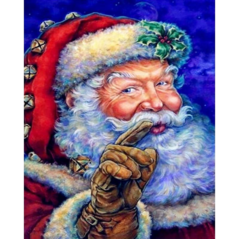 5D алмазная живопись Санта-Клаус, полная алмазная мозаика, набор для вышивки крестом, рождественские предметы домашнего обихода с животными, рождественские подарки