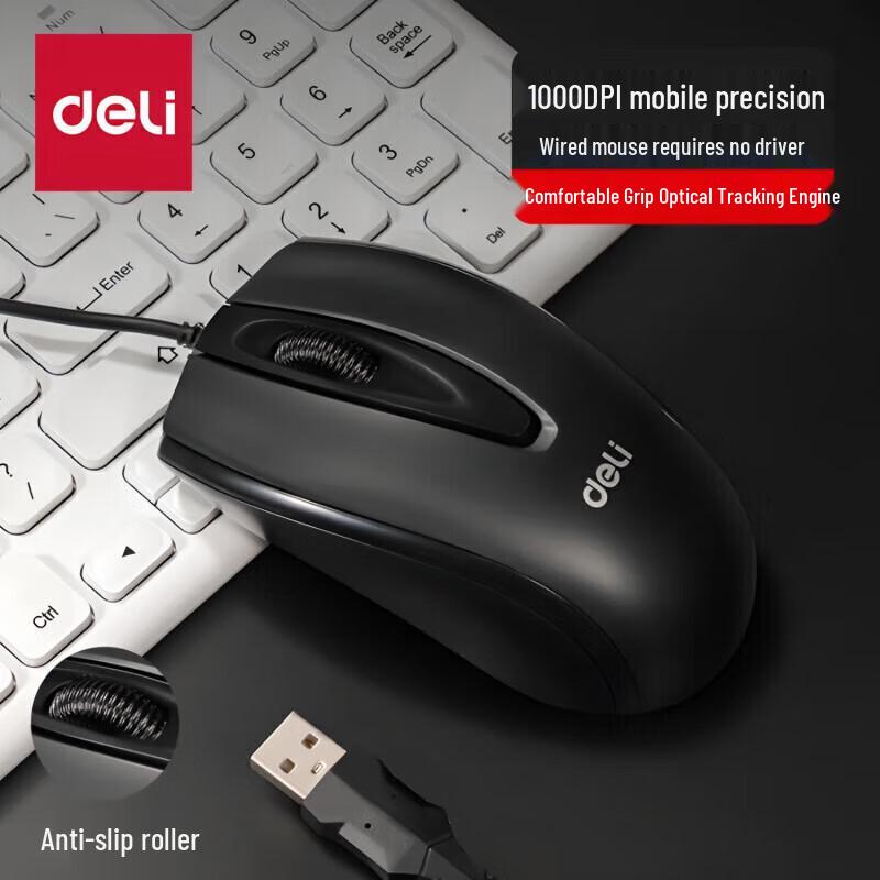 Проводная офисная мышь Deli