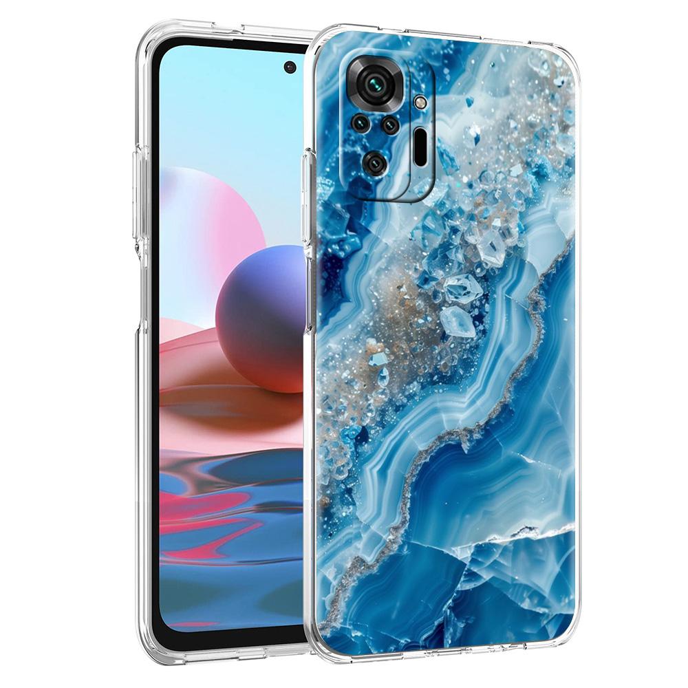 Чехол для телефона для Xiaomi Redmi Note 15 14 5G 13 12 10 11 Pro Plus 4G 14C 13C 12C Мягкий ТПУ чехол Мраморный камень